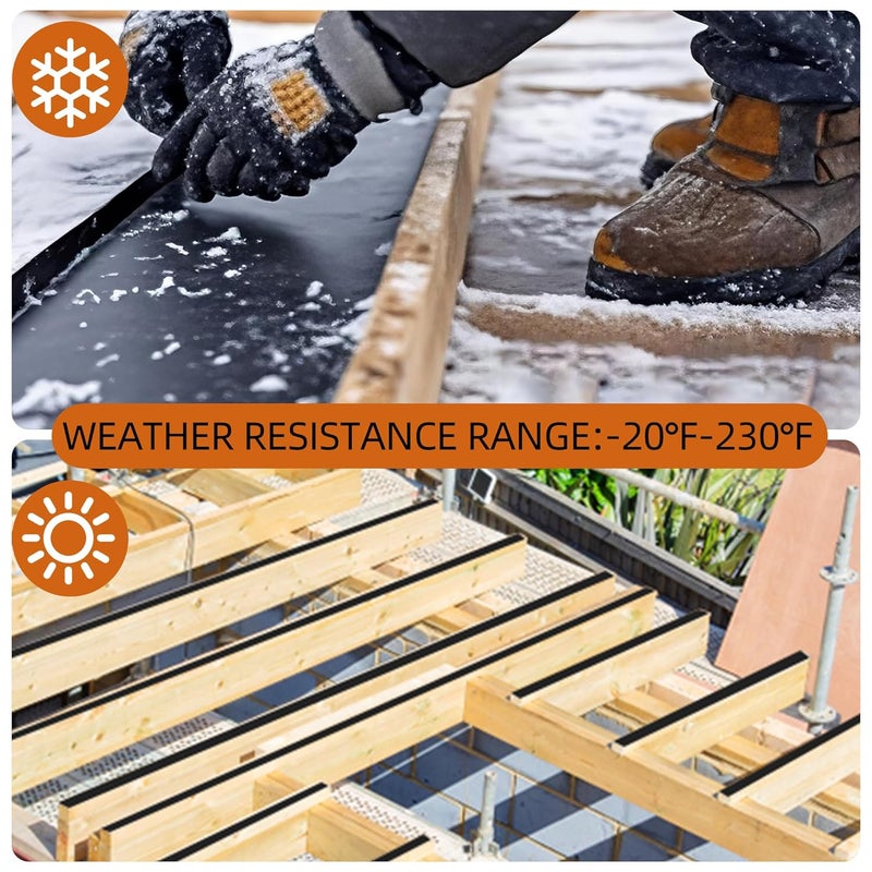 JOAPRIL Butyl Joist Tape for Decking 2''×50', 4 Rolls Weather-Resistant Deck Joist Tape 2 inch, Waterproof and Anti-Corrosion Joists Deck Tape,Self-Adhesive Flashing Joists Tape for Wood Decks Beams Roof - Image 4
